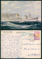 BARCOS SHIP BATEAU PAQUEBOT STEAMER [ BARCOS # 05166 ] - PORTUGAL COMPANHIA COLONIAL NAVEGAÇÃO PAQUETE PATRIA 4-965 - Steamers