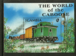Gambia - 1991 - The World Of The Caboose  - Yv Bf 114A - Trains
