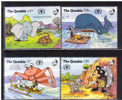 Gambia - 1991 - Disney: Literacy Year - Yv 1093/96 - Disney