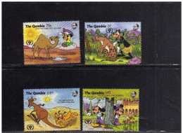 Gambia - 1991 - Disney: Literacy Year - Yv 1031/34 - Disney