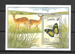 Gambia - 1989 - Insects: Butterflies - Yv Bf 66 - Papillons