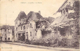 67 - Cernay - Grand'Rue - Les Ruines - Correspondance - Oblitération Ronde De 1923 - CPA - Voir Scans Recto-Verso - Autres & Non Classés