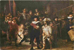 Art - Peinture - Rembrandt Harmensz Van Rijn - La Ronde De Nuit - The Night Watch - La Ronda Di Notte - CPM - Voir Scans - Paintings