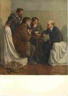 Art - Peinture - Carte Russe - Hommes Discutant Autour D'une Table - CPM - Voir Scans Recto-Verso - Peintures & Tableaux