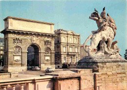 34 - Montpellier - Jardin Du Peyrou Et L'Arc De Triomphe - Automobiles - CPM - Carte Neuve - Voir Scans Recto-Verso - Montpellier