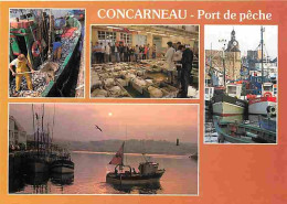 29 - Concarneau - Port De Peche - Multivues - Bateaux - Voir Scans Recto Verso  - Concarneau