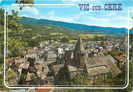 15 - Vic Sur Cère - Vue Générale Sur Les Vieux Toits De Lauzes Et L'Eglise - CPM - Voir Scans Recto-Verso - Other & Unclassified