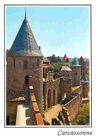 11 - Carcassonne - La Cité Médiévale - La Porte D'Aude Et Ses Tours - Carte Neuve - CPM - Voir Scans Recto-Verso - Carcassonne
