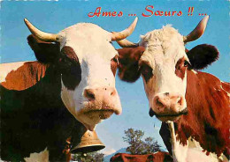 Animaux - Vaches - Carte Humoristique - Cloche - Flamme Postale - CPM - Voir Scans Recto-Verso - Vaches