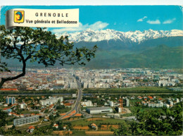 38 - Grenoble - Vue Générale Et Chaine De Belledonne - CPM - Voir Scans Recto-Verso - Grenoble