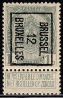 Typo 21B (BRUSSEL 12 BRUXELLES) - **/mnh - Typos 1906-12 (Armoiries)