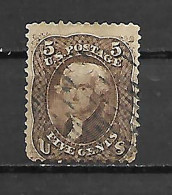 ESTADOS UNIDOS 1861 T. JEFERSON 5 C. - Used Stamps