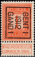 Typo 30B (GENT 1  1912  GAND 1) - **/mnh - Typografisch 1912-14 (Cijfer-leeuw)
