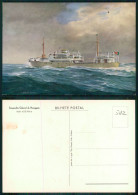 BARCOS SHIP BATEAU PAQUEBOT STEAMER [ BARCOS # 05182 ] - PORTUGAL COMPANHIA COLONIAL NAVEGAÇÃO PAQUETE N/M SENA 7-956 - Dampfer