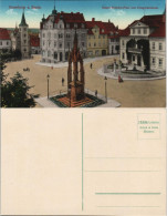 Ansichtskarte Naumburg (Saale) Kaiser Wilhelm Platz, Kriegerdenkmal 1913 - Autres & Non Classés