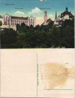 Ansichtskarte Löbau Bürgerschule, Wendische Kirche 1913 - Loebau