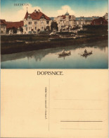 Postcard Dux Duchcov Villen Und Ruderer 1913 - Czech Republic