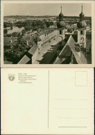 Postcard Teltsch Telč Panorama, Strasse Aus Der Vogelschau 1950 - Tchéquie