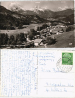 Ansichtskarte Oberau (Oberbayern) Panorama-Ansicht Gegen Alpen Berge 1958 - Autres & Non Classés