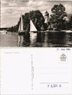 Ansichtskarte Chiemsee Fraueninsel - Segelboote Im Vordergrund 1957 - Chiemgauer Alpen