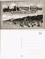 Ansichtskarte Wyk (Föhr) Strand Mehrbild-AK, Mühle, Landungsbrücke 1965 - Autres & Non Classés