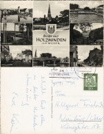 Ansichtskarte Holzminden Jugendherberge, Badeanstalt, Straßen 1962 - Holzminden