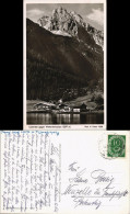 Ansichtskarte Mittenwald Lautersee, Gasthaus - Wettersteinspitze 1952 - Mittenwald