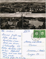Ansichtskarte Attendorn 3 Bild: Stadt, Stausee, Burg 1961 - Attendorn