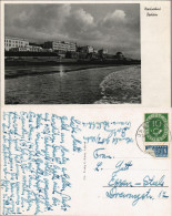 Ansichtskarte Borkum Strand Nordseebad Mit Promenade 1950 - Borkum