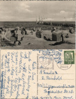 Ansichtskarte Scharbeutz Strand Und Seebrücke 1962 - Autres & Non Classés