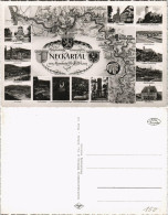 Ansichtskarte  Neckartal Landkarte Heidelberg Mannheim Etc 1961 - Unclassified