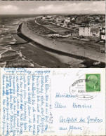 Ansichtskarte Norderney Fliegeraufnahme 1959   Gel   (Bahpoststempel Zug 00.66) - Norderney