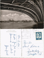 Ansichtskarte Mainz Rheinbrücke - Straßenbrücke, Nah-Aufnahme, Rhein 1964 - Mainz
