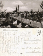 Ansichtskarte Lübeck Blick über Die Marienbrücke Auf Die Stadt 1960 - Altri & Non Classificati