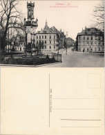 Ansichtskarte Freiberg (Sachsen) Petersstraße, Schwedendenkmal 1913 - Freiberg (Sachsen)