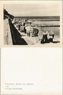 Sammelkarte Nienhagen Strand Belebt Mit Buhnen 1956 - Other & Unclassified