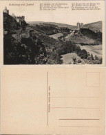 Ansichtskarte Saaleck-Bad Kösen Rudelsburg - Text 1915 - Autres & Non Classés