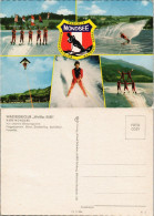 Mondsee WASSERSKICLUB Weißes Rößl Mehrbildkarte Wasserski 1980 - Autres & Non Classés