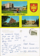 Postcard Starogard Gdański Mehrbild-AK Mit 3 Stadtansichten 1980 - Pommern