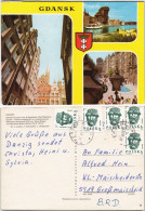 Postcard Danzig Gdańsk/Gduńsk Mehrbild-AK Mit Stadtteilansichten 1987 - Danzig