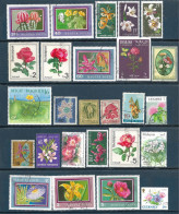 Flowers: Set 26 Stamps, Used, Hinged (#014) - Andere & Zonder Classificatie