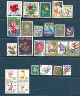 Flowers: Set 20 Stamps, Used, Hinged (#013) - Andere & Zonder Classificatie