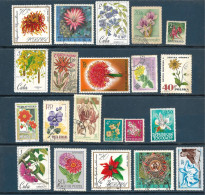 Flowers: Set 20 Stamps, Used, Hinged (#003) - Autres & Non Classés