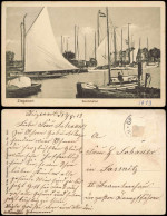 Postcard Ziegenort Trzebież Bootshafen Pommern 1913 - Pommern