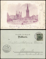 Ansichtskarte Halle (Saale) Marktplatz 1899 - Autres & Non Classés