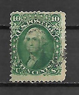 ESTADOS UNIDOS 1861 J.WASHINGTON 10 C. - 1861-65 Etats Confédérés