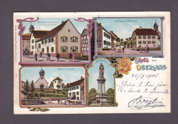 Haut Rhin Salutations D'Oberlarg (Économie Franz Josef. Siess Ecole Moulin Chromolithographie 58792) - Autres & Non Classés