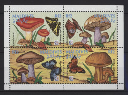 Maldives - 1995 Mushrooms Kleinbogen (1) MNH__(TH-26805) - Maldive (1965-...)
