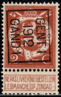 Typo 34B (GENT 1  1912  GAND 1) - **/mnh - Typografisch 1912-14 (Cijfer-leeuw)