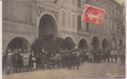 82 - BEAUMONT DE LOMAGNE - Cafe Du Sport - Rare Carte Photo 1910 - Beaumont De Lomagne